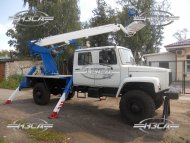 купить Автовышки на базе ГАЗ-33081 со сдвоенной кабиной и высотой подъема 18 метров