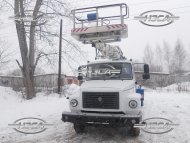 купить Автовышка / АГП газ 3309 двухрядная кабина 22 24 28 метров цена производства