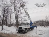 купить Автовышка / АГП газ 3309 двухрядная кабина 22 24 28 метров цена производства