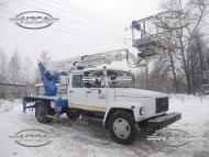 купить Автовышка / АГП газ 3309 двухрядная кабина 22 24 28 метров цена производства