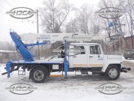 купить Автовышка / АГП газ 3309 двухрядная кабина 22 24 28 метров цена производства