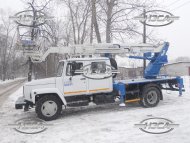 купить Автовышка / АГП газ 3309 двухрядная кабина 22 24 28 метров цена производства