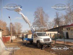 Купить Автовышку Газон Next сдвоенная кабина 24 метра цена производства