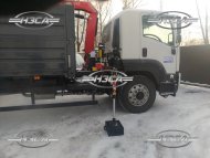 купить кран манипулятор Isuzu нарощенные борта КМУ Fassi F65 цена производства