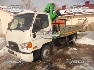 Бортовой Hyundai HD-78 с краном-манипулятором КМУ Malinka