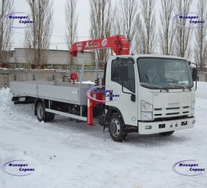 Бортовой Isuzu 90 c Краном-манипулятором (КМУ)