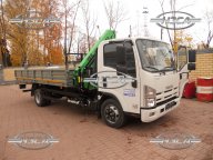 Бортовой грузовик Isuzu c КМУ 9z-2, 4.3 тонны