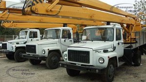 Автовышка ВС-18 на базе ГАЗ-3309 ГАЗОН, коленчатая