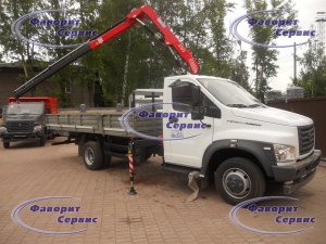 Бортовой Газон НЕКСТ с Краном-манипулятором (КМУ) Fassi 50