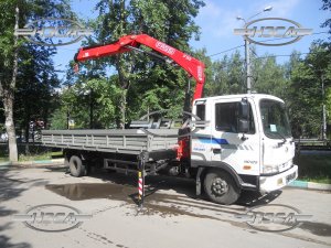 Hyundai HD-120 бортовой с краном-манипулятором КМУ