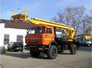 Автовышка / АГП КАМАЗ-4308 телескопического типа