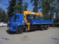 Камаз 65117 с краном-манипулятором DAEHAN neo 860